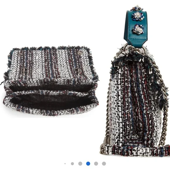 NWT Kurt Geiger Large Kensington Tweed Bag - Picture 4 of 6